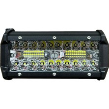 Oscar Beyaz LED Off Road Çift Sıra Sis Farı Çalışma Lambası 40 LED 12-30V 40W