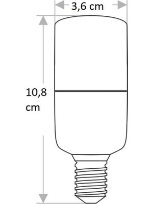 Hector Emporium CT-4092 9W/3200K E14 LED Ampul (GÜNIŞIĞI-6ADET)