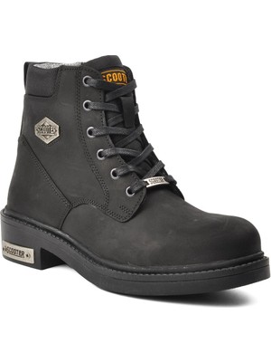 Scooter M5121 Crazy Siyah Deri Erkek Bot