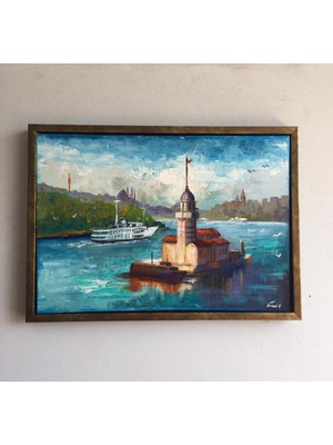 Asmin Sanat Evi Orijinal Yağlı Boya Tablo 40 x 55