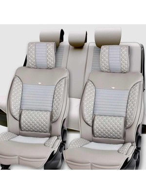 Ack Ford B-Max 2+1 Lüks Deri Oto Koltuk Kılıfı Ön/arka Set Elit Gri