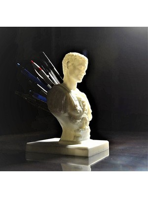 Stdeta Jül Sezar Dekoratif Tasarım Kalemlik 15 cm