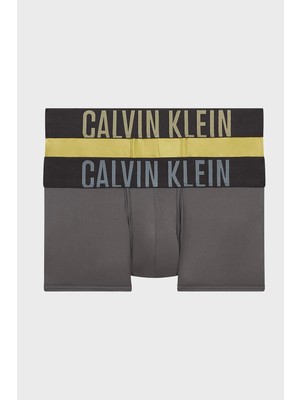 Calvin Klein Logolu Elastik Bel Bantlı Düşük Bel 2 Pack Erkek Boxer 000NB2599A 6hh