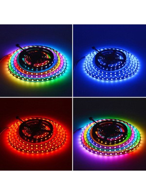 Bvoe 5 M Bluetooth Rgb Işık, Uzaktan Kumanda Anahtarı ile LED Şerit Işığı (Yurt Dışından)