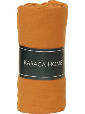 Karaca Home Orange penye Çift Kişilik Fitted Çarşaf