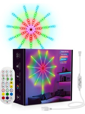 Upway Havai LED Bluetooth Rgb 156 LED USB Akıllı Dekoratif Ses Müzik Destekli