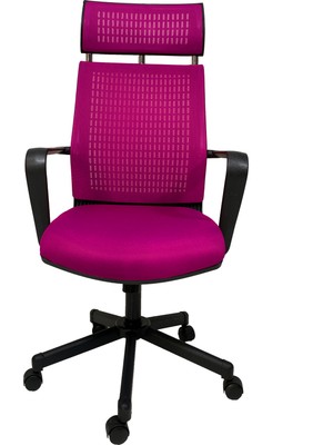 Gizmo Efor Fileli Şef Bilgisayar Ofis Çalışma Koltuğu FK1401 Pembe