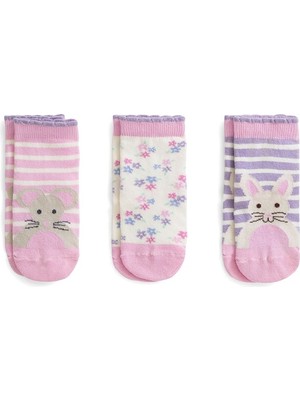 Mono Socks 3'lü Tavşan Model Çocuk Çorap