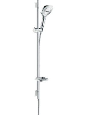 Hansgrohe Raindance Select E  krom Duş Seti 120 3 Jet, 90 cm Duş Barı ve Sabunluk