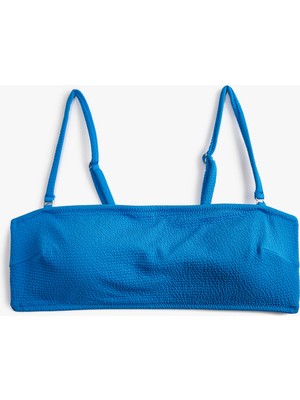 Koton Straplez Bikini Üstü Dokulu Kaplı