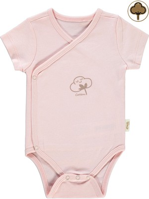 Civil Baby Bebek Organik Çıtçıtlı Badi 0-3 Ay Pembe