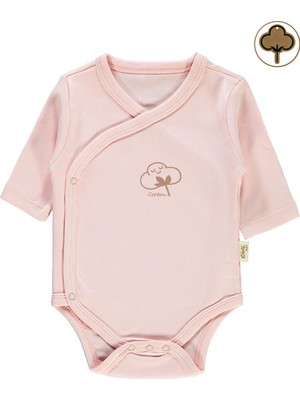Civil Baby Bebek Organik Çıtçıtlı Badi 0-6 Ay Pembe