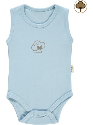 Civil Baby Bebek Organik Çıtçıtlı Badi 0-18 Ay Mavi
