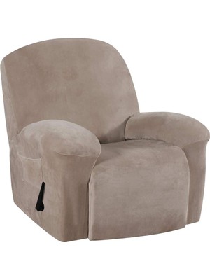 Elastik Streç Koltuk Kanepe Kanepe Kapağı Recliner Kapağı Slipcover Anti-Kayma Brown_1