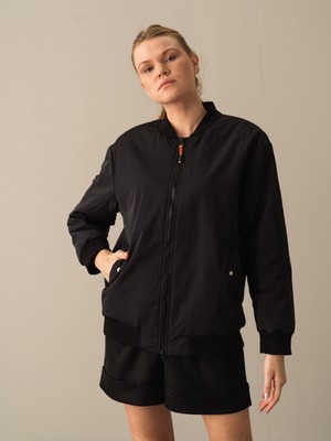 Xint Fermuarlı Oversize Bomber Ceket