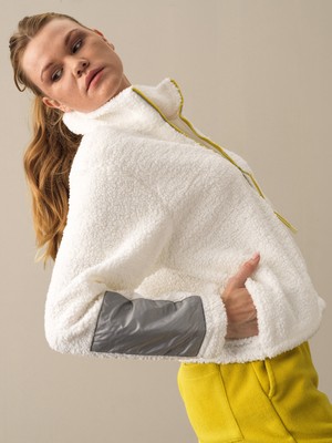 Xint Dik Yaka Oversize Polar Sweatshirt