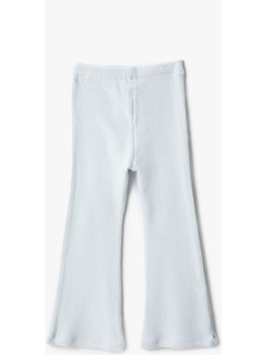 Koton Basic İspanyol Paça Pantolon Beli Lastikli Ribanalı