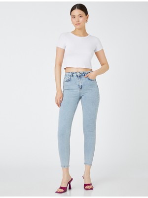 Koton Dar Paça Kot Pantolon Dar Kesim Yüksek Bel - Carmen Jean