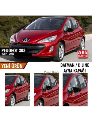 Drs Tuning Peugeot 308 (2007-2013) Batman Yarasa Ayna Kapağı (Piano Black)