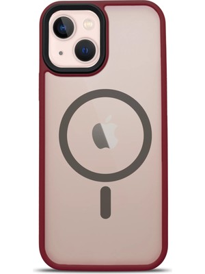 G-NEXT Apple iPhone 14 Plus Magsafe BOLD Anti-Shock Kılıf - Wine