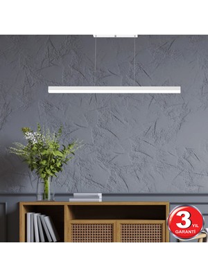 Hegza Lighting Magro 100CM - Ledli Sarkıt Lineer Modern LED Avize, Salon, Mutfak, Masa Üstü Avize