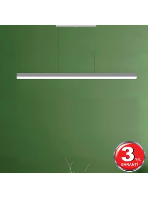 Hegza Lighting Magro 100CM - Ledli Sarkıt Lineer Modern LED Avize, Salon, Mutfak, Masa Üstü Avize