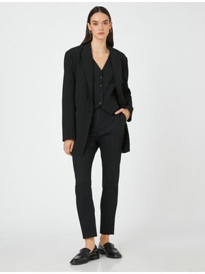 Koton Cigarette Pantolon Yüksek Bel Cepli