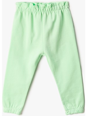 Koton Basic Jogger Eşofman Altı Beli Büzgülü Lastikli Şardonlu
