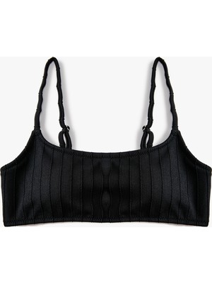 Koton Straplez Bikini Üstü Dokulu Kaplı