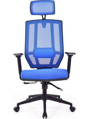 Koltuk Stilim Bianca Mavi Pls Makam Koltuğu Ofis Koltuğu