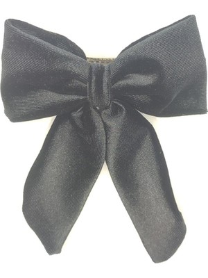 Tedz Collection Mordino Siyah Kadife Fiyonk Saç Tokası