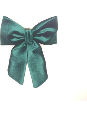 Tedz Collection Mordino Yeşil Kadife Fiyonk Saç Tokası