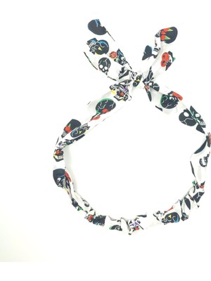 Tedz Collection Mordino Beyaz Kurukafa Desenli Saç Bandı