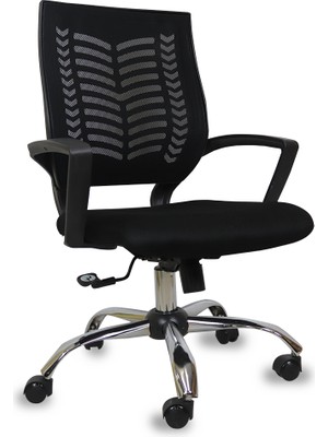 Koltuk Stilim Yumi Krom Fileli Çalışma Koltuğu