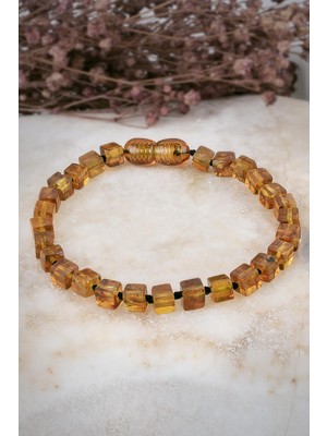 Dünya Doğal Taş Sertifikalı Kehribar Bileklik