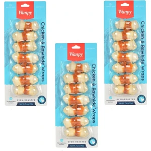 Deri Üzerine Tavuk Sargılı Çiğneme Çubukları Köpek Kemiği 90 gr 7 Li (3 Adet)