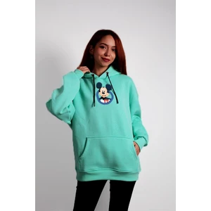 to Cosmos Oversize Hoodie Mickey Mouse Dragling Turquoise