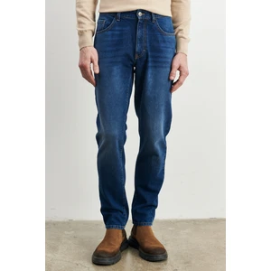 ALTINYILDIZ CLASSICS Erkek Mavi Comfort Fit Rahat Kesim %100 Pamuk Jean Denim Kot Pantolon