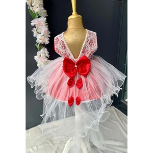 Mnk Baby Sırt Fiyonklu Kız Bebek Mevlütlük Elbise PNPN147