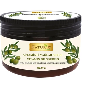 Vitaminli Yağlar Serisi Zeytinyağlı Özlü El Yüz Vücut Kremi Vitaminli Yağlar 250 ml Yoğun Nem Terapisi