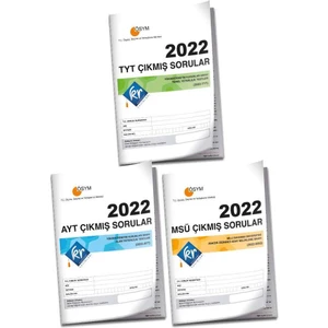 Kr Akademi Yayınları TYT – AYT – MSÜ 2022 Çıkmış Sorular Tıpkı Basım Kitapçığı