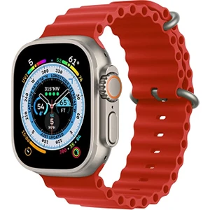 Kip GSM Apple Watch Kordon ile Uyumlu Ultra 49MM 45MM 44MM 42MM 41MM 40MM 38MM Erkek Kadın, Iwatch Series 8 7 Se 6 5 4 3 2 1 Için Silikon Spor Kayış, Ayarlanabilir Yumuşak Nefes Alabilir Kordon