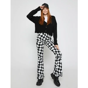 İspanyol Paça Pantolon Damalı