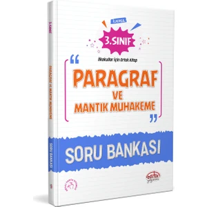 Editör Yayınları 3. Sınıf Paragraf ve Mantık Muhakeme Soru Bankası