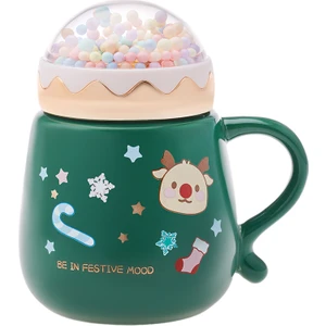 New Year Yeni Yıl Bubble Yeşil Kupa Mug 430  ml