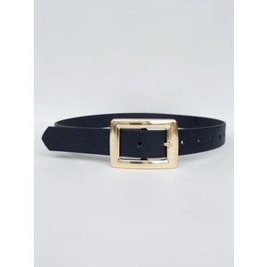 Kadın Siyah Gold Tokalı Kemer 0065