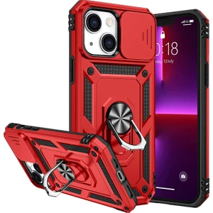 Kny Apple Iphone 14 Plus Kılıf Ultra Korumalı Yüzüklü Manyetik Sürgülü Vega Kapak