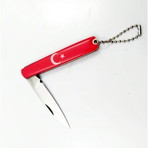 Küçük Ay Yıldızlı Anahtarlık Çakısı , Kamp ve Av Çakısı , Kişiselleştirilebilir Hediye , Outdoor Bıçak