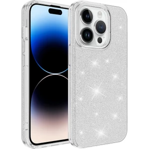 Apple Iphone 14 Pro Kılıf Simli Parlak Shining Silikon