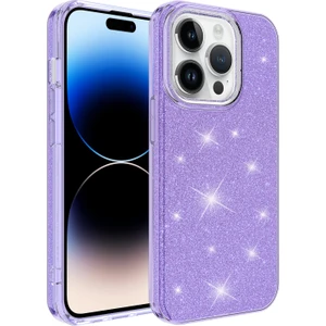 Apple Iphone 14 Pro Kılıf Simli Parlak Shining Silikon